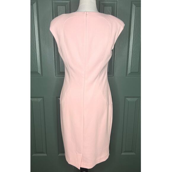 Eliza J Pink Sleeveless Sheath Dress Career Office Cocktail Party - Picture 6 of 11